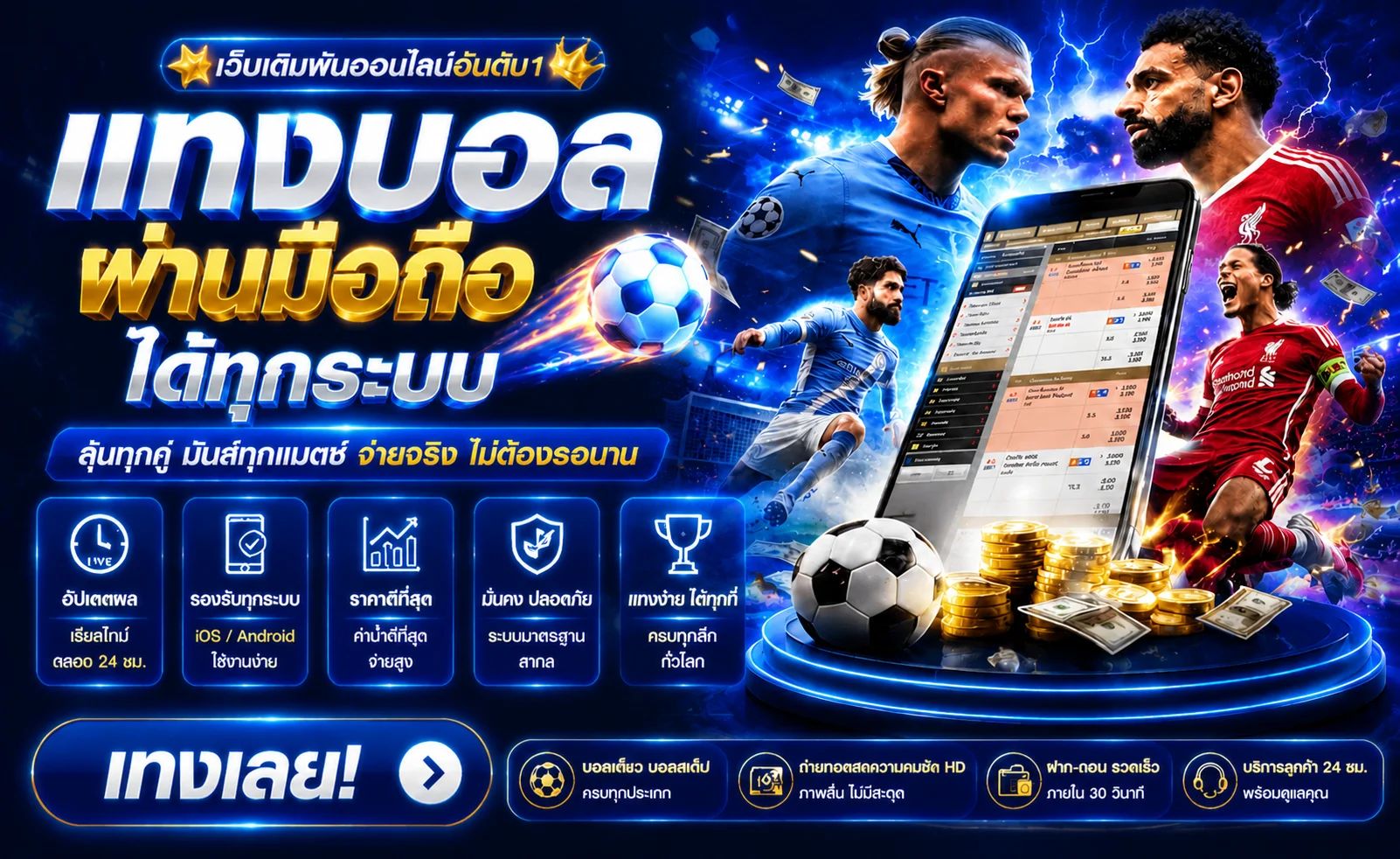แทงบอลออนไลน์ 3DBET ราคาน้ำ 4 ตังค์ บอลสเต็ปครบทุกลีก